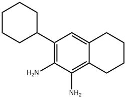 1,2-Naphthalenediamine,  3-cyclohexyl-5,6,7,8-tetrahydro- Structure