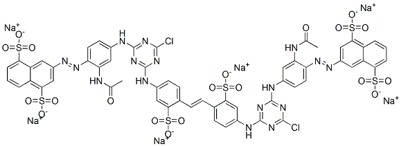 101453-66-1 4,4'-Bis[4-[3-acetylamino-4-(4,8-disulfo-2-naphtylazo)anilino]-6-chloro-1,3,5-triazin-2-ylamino]-2,2'-stilbenedisulfonic acid hexasodium salt