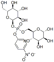 4-nitrophenyl-(alpha)-mannopyranoside 6-(alpha-glucopyranosyl phosphate) Structure