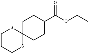 1,5-Dithiaspiro[5.5]undecane-9-carboxylic Acid Ethyl Ester Struktur
