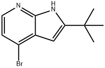 1H-Pyrrolo[2,3-b]pyridine, 4-broMo-2-(1,1-diMethylethyl)- 化学構造式