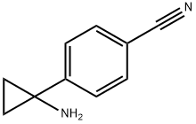 Benzonitrile, 4-(1-aminocyclopropyl)- Structure