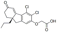 [[(9aS)-5,6-Dichloro-2,3,9,9a-tetrahydro-3-oxo-9a-propyl-1H-fluoren-7-yl]oxy]acetic acid,101469-39-0,结构式