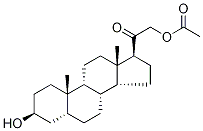 (3β,5β)-Tetrahydro 11-Deoxycorticosterone 21-Acetate Struktur