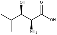 (2S,3R)-(+)-2-Amino-3-hydroxy-4-methylpentanoic acid Struktur