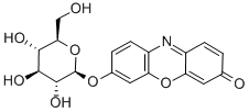 RESORUFIN BETA-D-GLUCOPYRANOSIDE 化学構造式