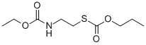 CARBAMIC ACID, N-(2-MERCAPTOETHYL)-, ETHYL ESTER, PROPYLTHIOCARBONATE  (ester),101491-87-6,结构式