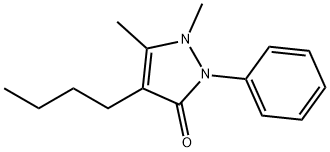 1-Phenyl-2,3-dimethyl-4-n-butyl-5-pyrazolon 结构式