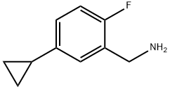 (5-Cyclopropyl-2-fluorophenyl)methanamine Structure
