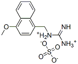 (azaniumylcarbonimidoyl)-[(4-methoxynaphthalen-1-yl)methyl]azanium sul fate 化学構造式
