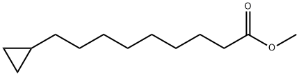 Cyclopropanenonanoic acid methyl ester 结构式