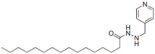 1-isonicotinyl-2-palmitoyl hydrazine 化学構造式