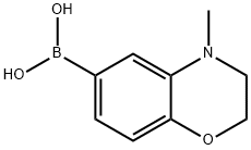 4-甲基-2,3-二氢-1,4-苯并噁嗪-6-硼酸,1015242-58-6,结构式