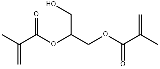 ビスメタクリル酸1-ヒドロキシメチル-1,2-エタンジイル 化学構造式