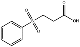 3-(フェニルスルホニル)プロピオン酸 化学構造式