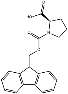 Fmoc-D-脯氨酸,101555-62-8,结构式