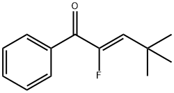 2-Penten-1-one, 2-fluoro-4,4-dimethyl-1-phenyl-, (Z)- (9CI) Structure