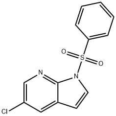 1-Benzenesulfonyl-5-chloro-7-azaindole Structure