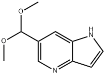 6-(ジメトキシメチル)-1H-ピロロ[3,2-B]ピリジン 化学構造式