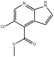 METHYL5-CHLORO-1H-PYRROLO[2,3-B]PYRIDINE-4-CARBOXYLATE Structure