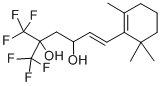 1-Hexene-3,5-diol, 6,6,6-trifluoro-5-trifluoromethyl-1-(2,6,6-trimethy lcyclohex-1-enyl)-,101564-59-4,结构式