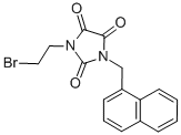 1-(2-Bromoethyl)-3-(1-naphthalenemethyl)parabanic acid Structure