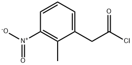 2-(2-甲基-3-硝基苯基)乙酰氯, 101566-00-1, 结构式