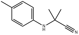 2-Methyl-2-[(4-methylphenyl)amino]propanenitrile Struktur