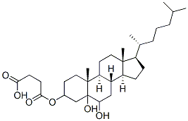 Cholestane-3,5,6-triol,3-(hydrogen butanedioate) Struktur