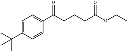 5-(4-T-ブチルフェニル)-5-オキソ吉草酸エチル 化学構造式