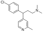 2-Picoline, 4-(p-chloro-alpha-(2-(dimethylamino)ethyl)benzyl)-|