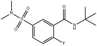 N-(tert-butyl)-5-(N,N-diMethylsulfaMoyl)-2-fluorobenzaMide Struktur