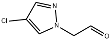 (4-chloro-1H-pyrazol-1-yl)acetaldehyde 化学構造式