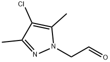 (4-chloro-3,5-dimethyl-1H-pyrazol-1-yl)acetaldehyde Struktur