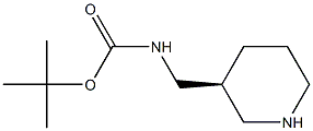 S-Piperidin-3-ylMethyl-carbaMic acid tert-butyl ester 结构式