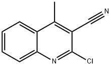 2-CHLORO-4-METHYLQUINOLINE-3-CARBONITRILE 结构式