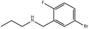 N-(5-溴-2-氟苄基)丙烷-1-胺, 1016496-17-5, 结构式