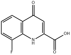 8-fluoro-4-oxo-1,4-dihydro-2-quinolinecarboxylic acid(SALTDATA: FREE) Structure