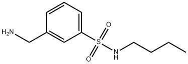3-(氨基甲基)-正丁基苯磺酰胺 结构式