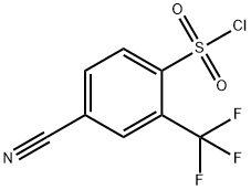 4-Cyano-3-(trifluoroMethyl)benzenesulfonyl Chloride Struktur