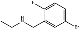 N-(5-ブロモ-2-フルオロベンジル)エタンアミン 化学構造式