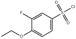 4-ethoxy-3-fluorobenzene-1-sulfonyl chloride Struktur