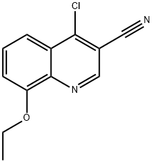 4-chloro-8-ethoxyquinoline-3-carbonitrile Struktur