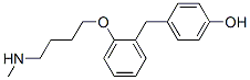 4-(2-(4-Hydroxybenzyl)-phenoxy)-N-methylbutylamine|