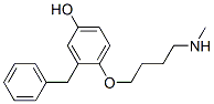 4-(2-Benzyl-4-hydroxy)phenoxy-N-methylbutylamine Struktur