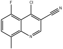 4-chloro-5-fluoro-8-methylquinoline-3-carbonitrile,1016880-11-7,结构式