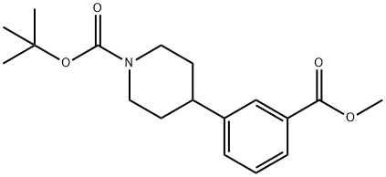 tert-butyl 4-(3-(methoxycarbonyl)phenyl)piperidine-1-carboxylate, 1016980-41-8, 结构式