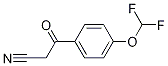 3-[4-(difluoromethoxy)phenyl]-3-oxopropanenitrile 化学構造式