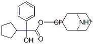 (9-methyl-9-azoniabicyclo[3.3.1]non-7-yl) 2-cyclopentyl-2-hydroxy-2-ph enyl-acetate chloride|