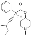 1-Methyl-4-piperidyl phenyl(3-methyl-1-pentynyl)glycolate,101711-09-5,结构式
